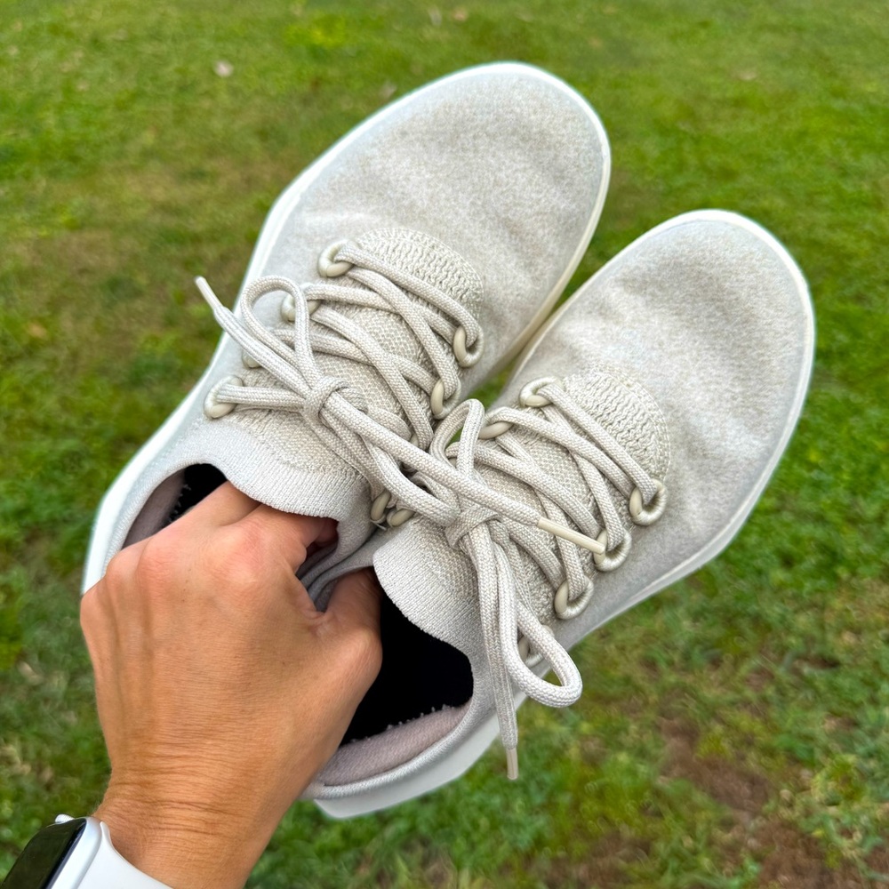 Allbirds Wool Dasher 2 Mizzle in Stony Cream Women's Athletic Running Shoes  7.5